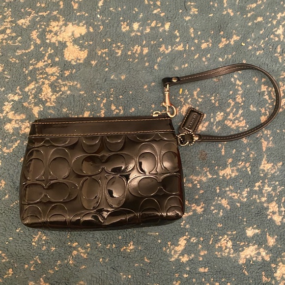 Patent Leather Coach Wristlet - Picture 3 of 7